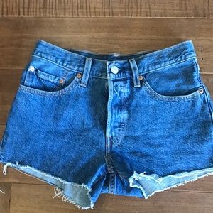 Levis high waisted shorts